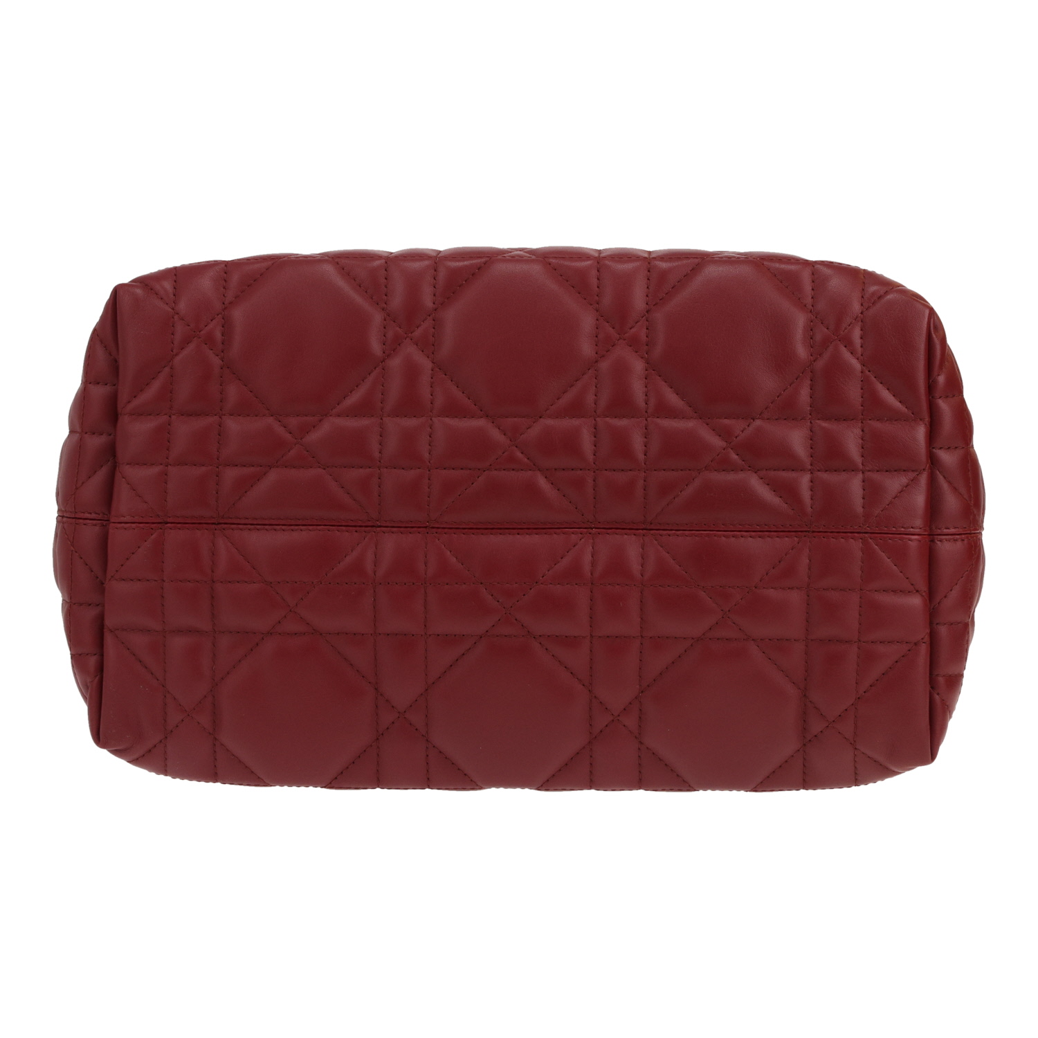 Borsa Dior Sempre in pelle cannage Bordeaux - Detail D1