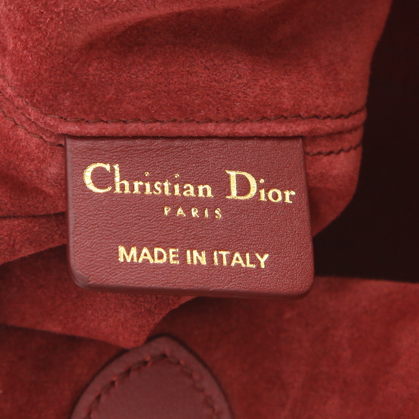 Sac à main Dior  Toujours en cuir cannage bordeaux - Detail D2