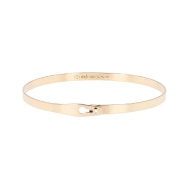 Brazalete rígido Dinh Van Serrure de oro amarillo y diamante
