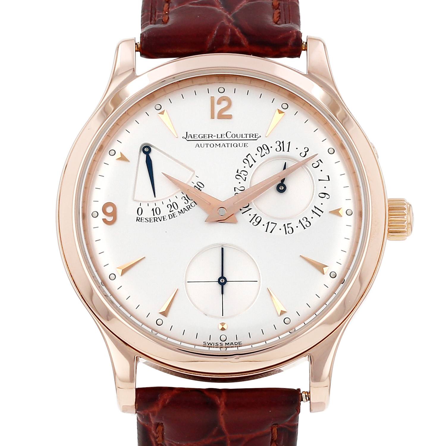 Montre Jaeger-Le Coultre Master Control-Reserve De Marche en or rose Montre Jaeger-Le Coultre Master Control-Reserve De Marche en or rose