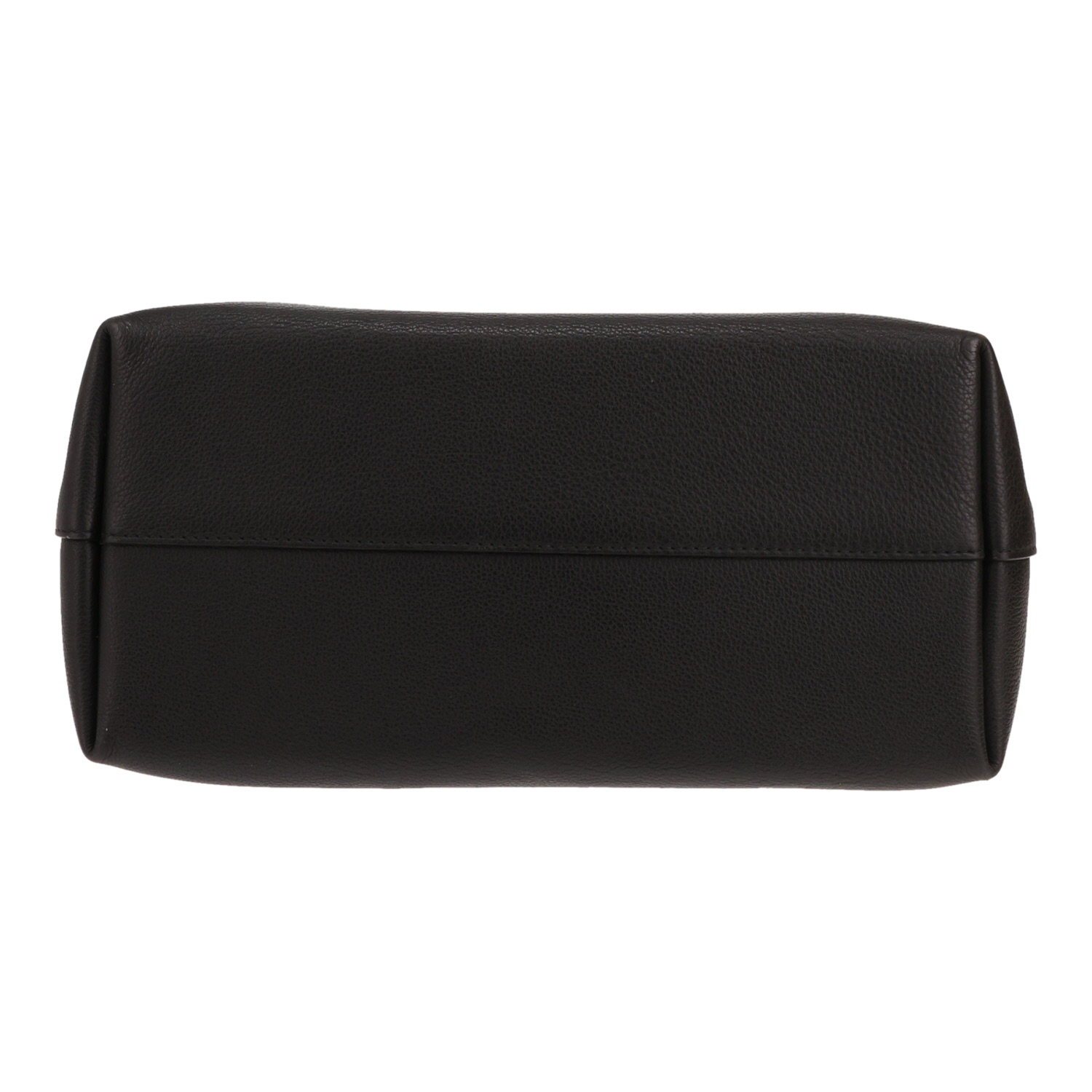 Louis Vuitton Lockme shoulder bag in black grained leather - Detail D1