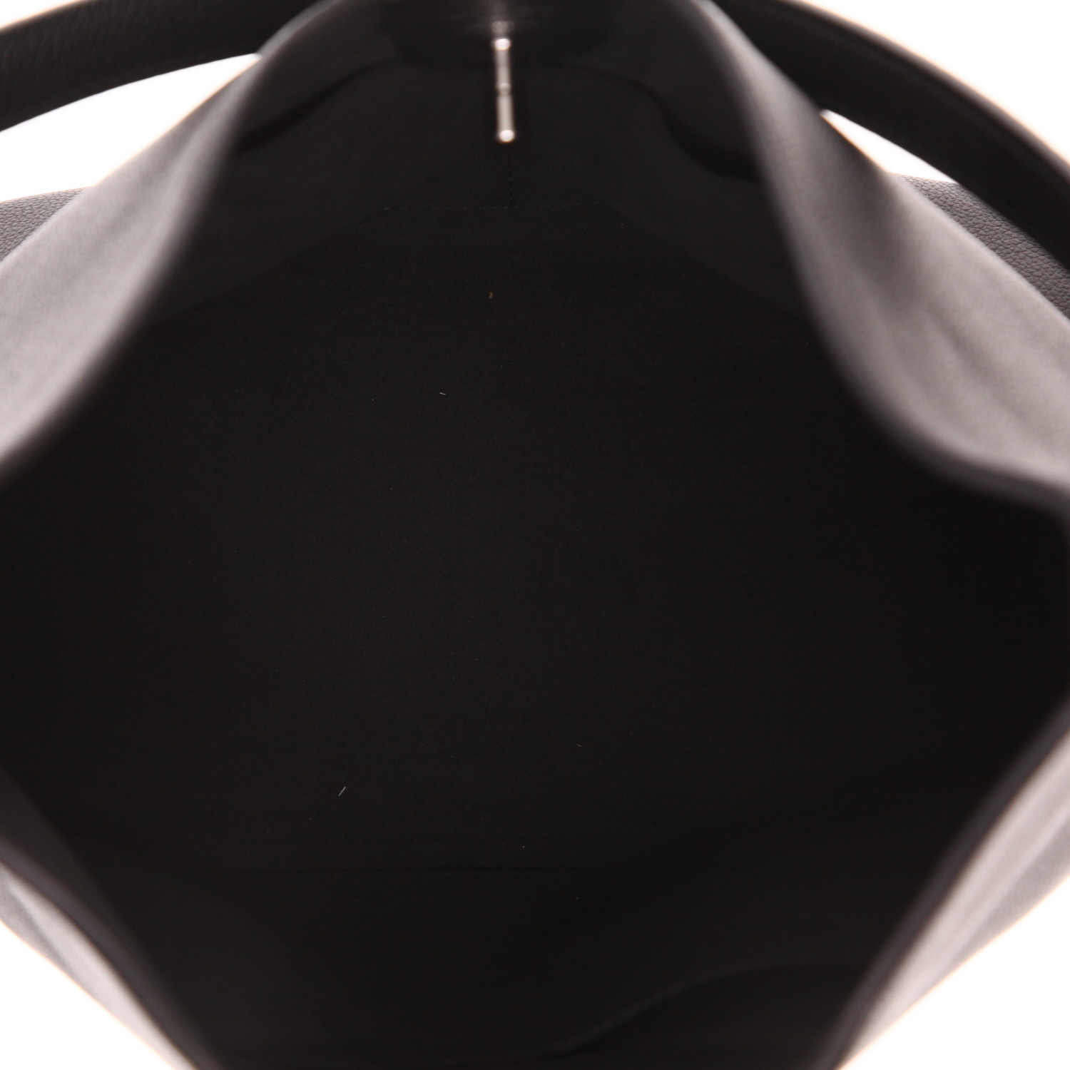 Sac porté épaule Louis Vuitton  Lockme en cuir grainé noir - Detail D3