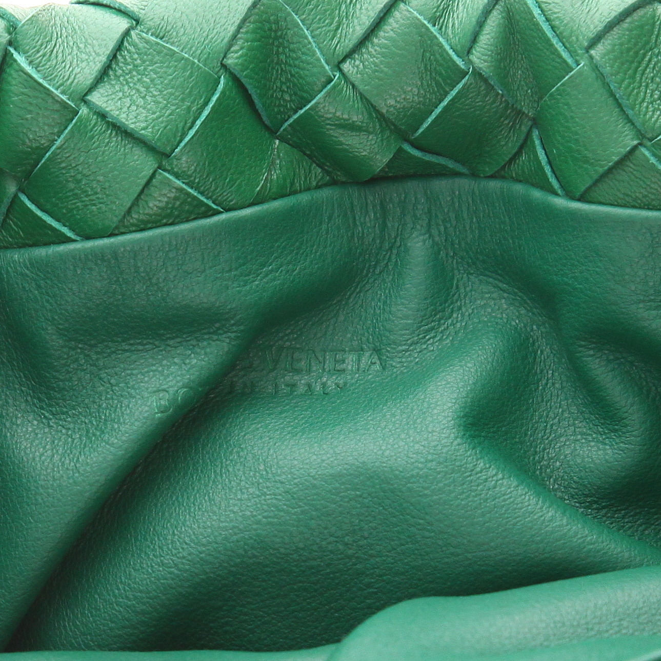 Bottega Veneta handbag in green intrecciato leather - Detail D2