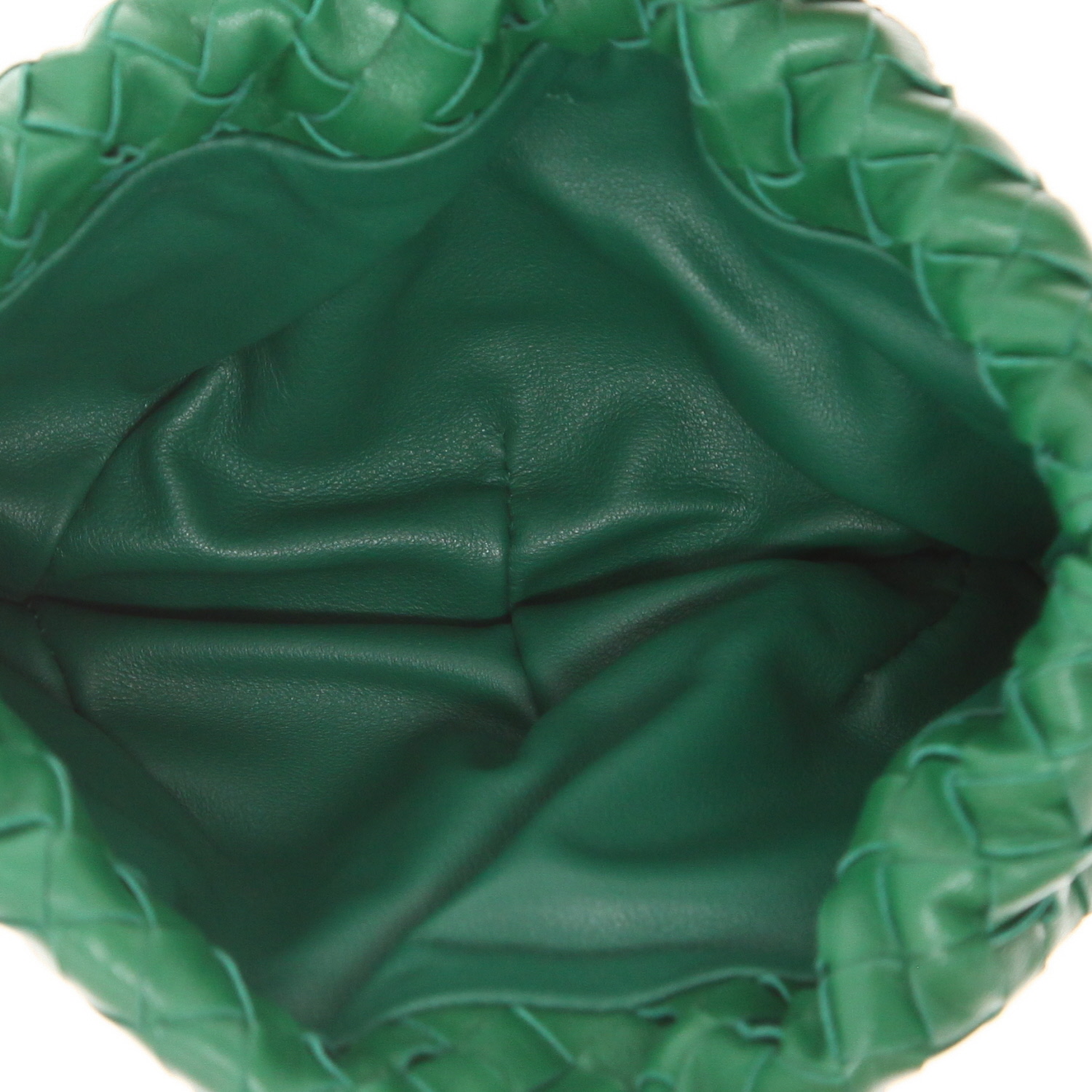 Bottega Veneta handbag in green intrecciato leather - Detail D3
