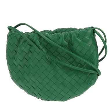 Sac à main Bottega Veneta   en cuir intrecciato vert