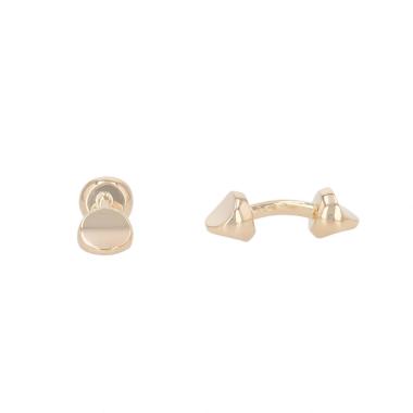 Coppia di gemelli rigidi Van Cleef &amp; Arpels in oro giallo
