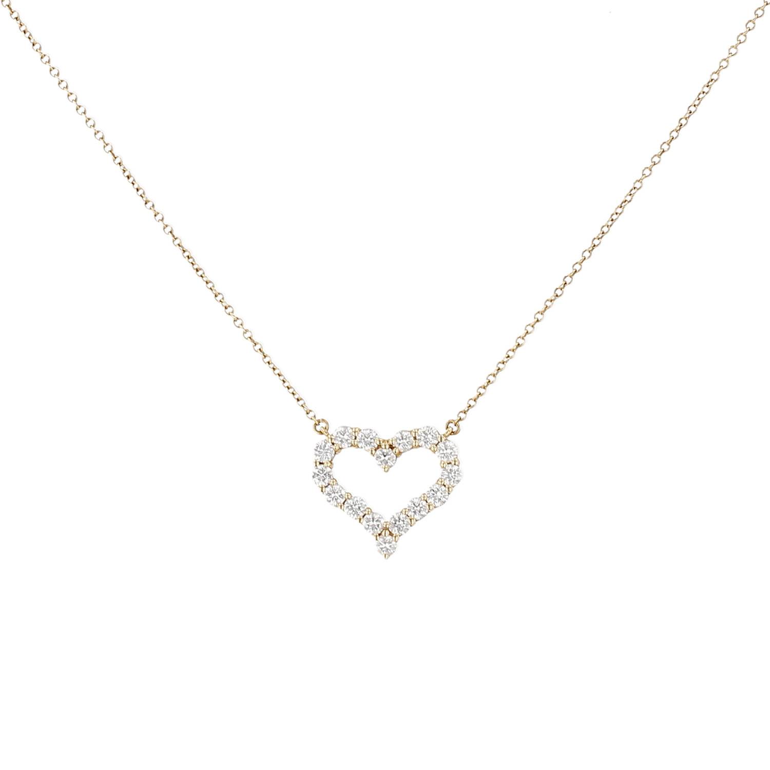 Collier Tiffany & Co Hearts en or jaune et diamants