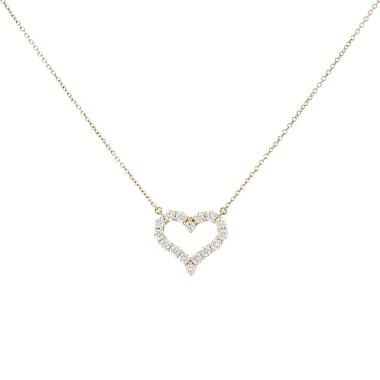 Collier Tiffany & Co Hearts en or jaune et diamants