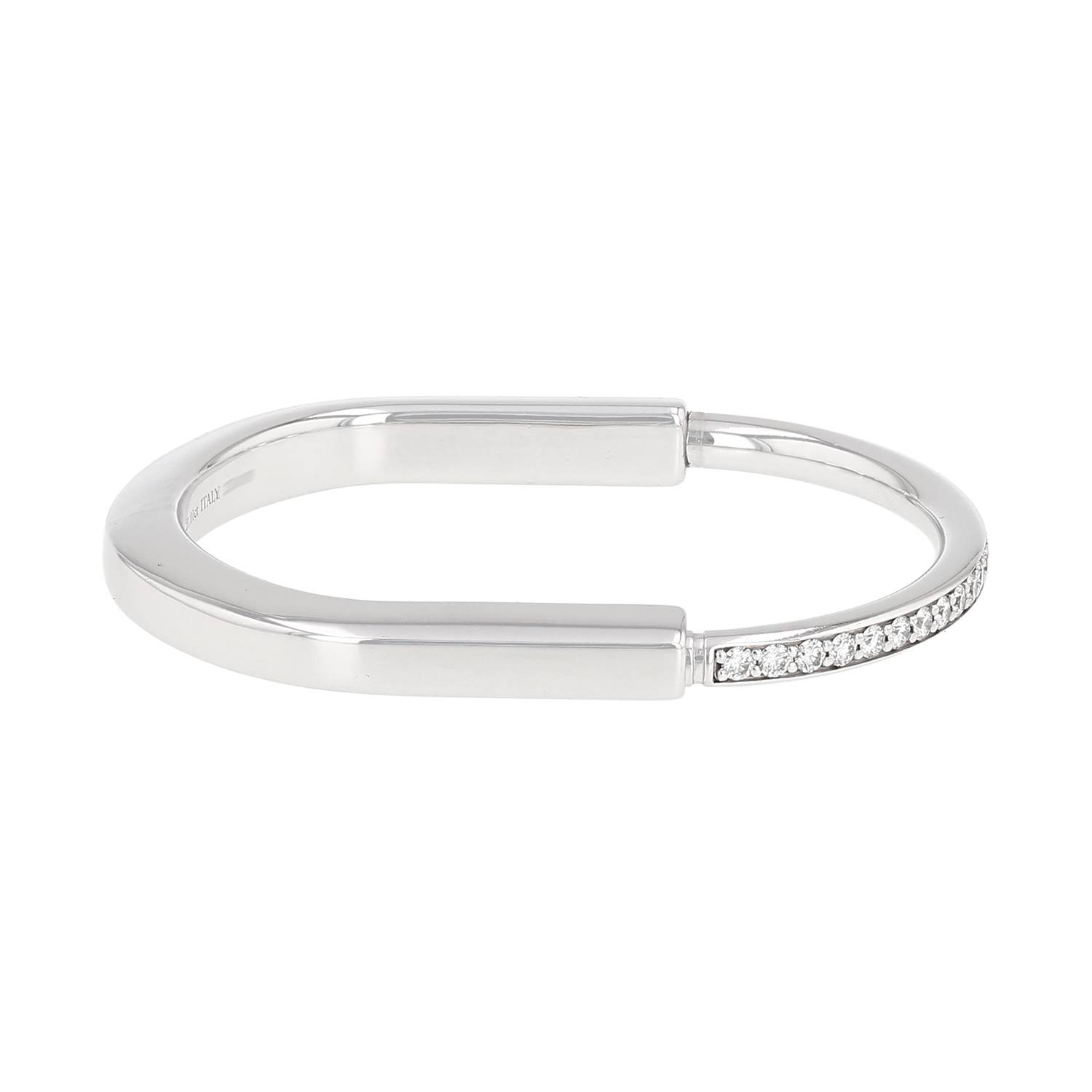 Bracelet Tiffany & Co Lock en or blanc et diamants Bracelet Tiffany & Co Lock en or blanc et diamants