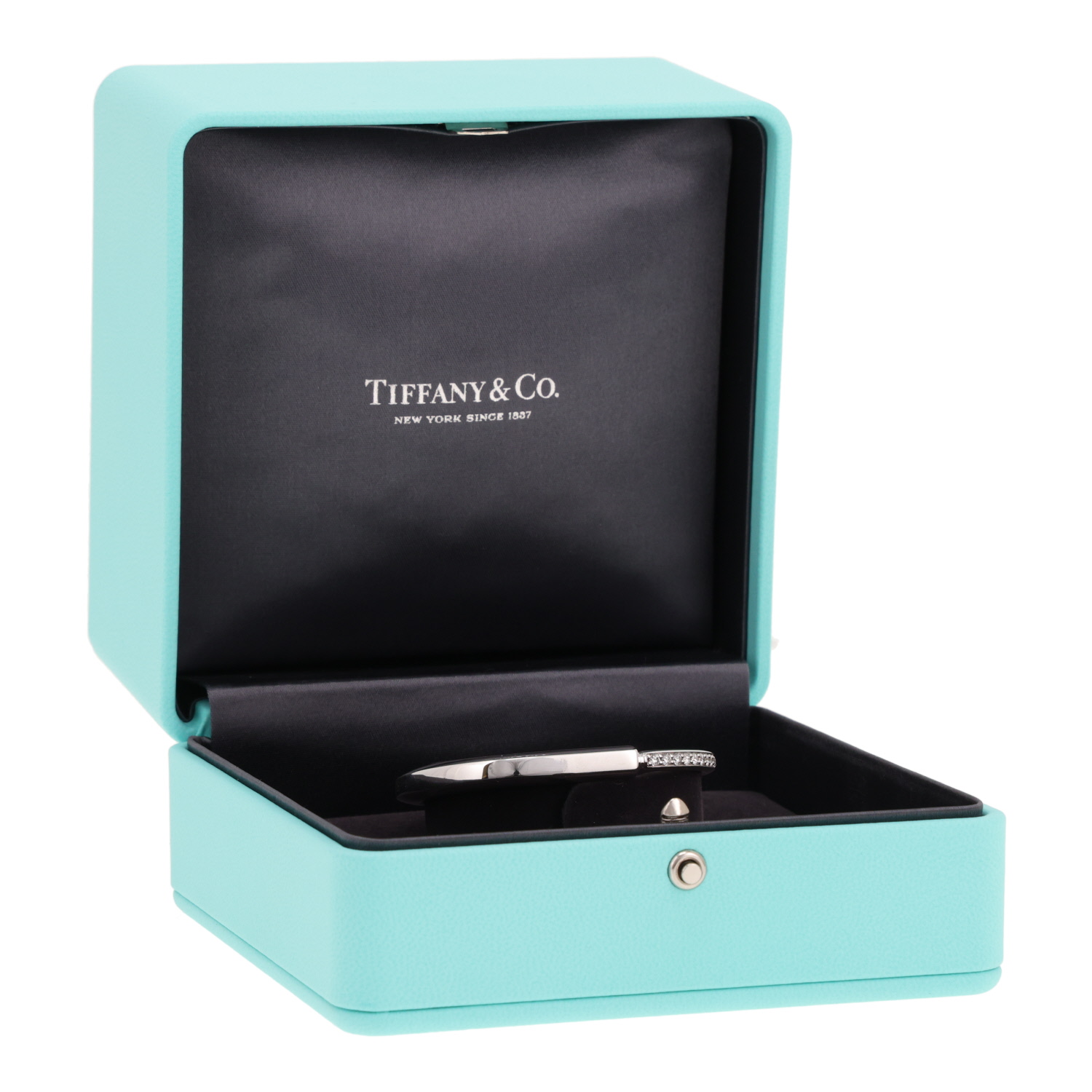 Pulsera «Lock» de Tiffany & Co en oro blanco y diamantes