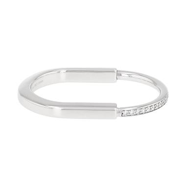 Pulsera «Lock» de Tiffany & Co en oro blanco y diamantes