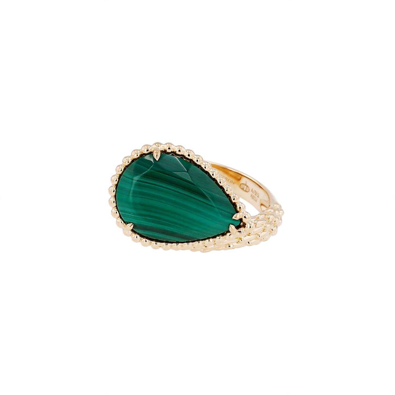 Bague Boucheron Serpent Bohème or jaune malachite occasion Bague Boucheron Serpent Bohème or jaune malachite occasion