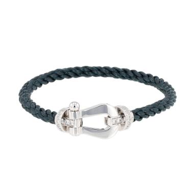 Fred Force 10 large-size bracelet in white gold and diamonds