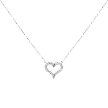 Collar Tiffany & Co Hearts de platino y diamantes