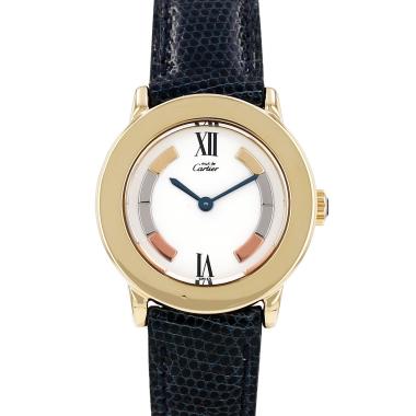 Reloj Cartier Must II en vermeil. Ref.: Cartier - 1801. Hacia 1990