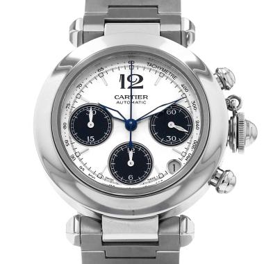 Cartier Pasha Chrono watch in steel, Ref: Cartier - 2412  Circa 2000
