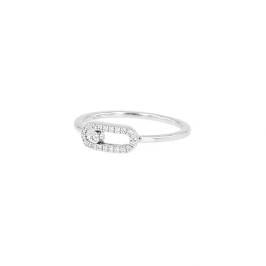 Bague Messika Move Uno en or blanc et diamants