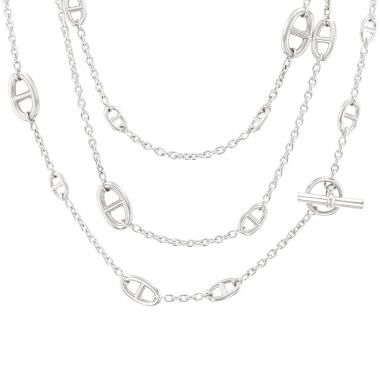 Collana lunga Hermès Farandole 160 in argento