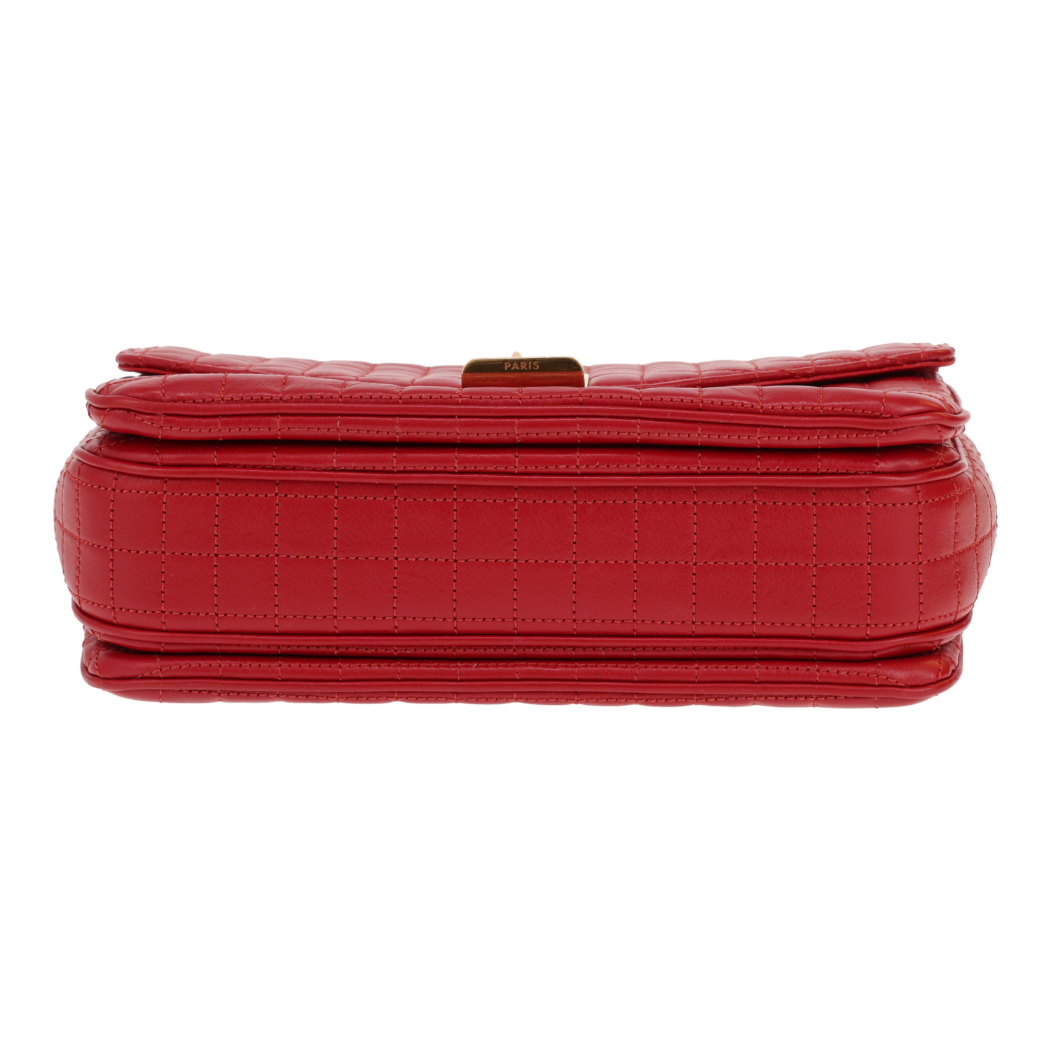 Borsa Celine C bag in pelle trapuntata rossa - Detail D1
