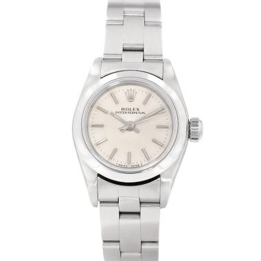 Montre Rolex Lady Oyster Perpetual en acier Ref: Rolex - 67180  Vers 1997