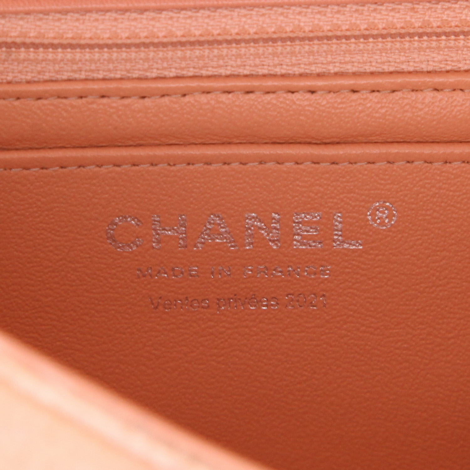 Borsa Chanel Timeless Mini in velluto rosa cipria e grigio con paillettes - Detail D2