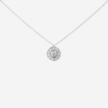 Pendentif Tiffany & Co Circlet en platine et diamants