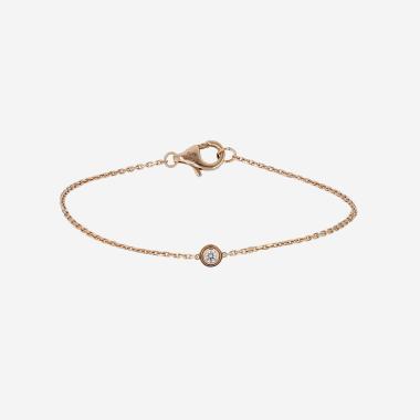 Cartier ‘Diamant Léger’ mini bracelet in rose gold and diamonds
