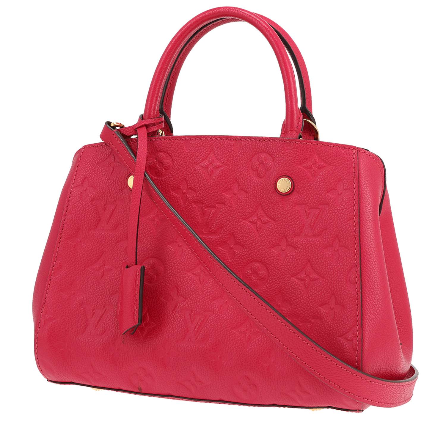 Sac Louis Vuitton Montaigne Monogram Empreinte Rose Occasion