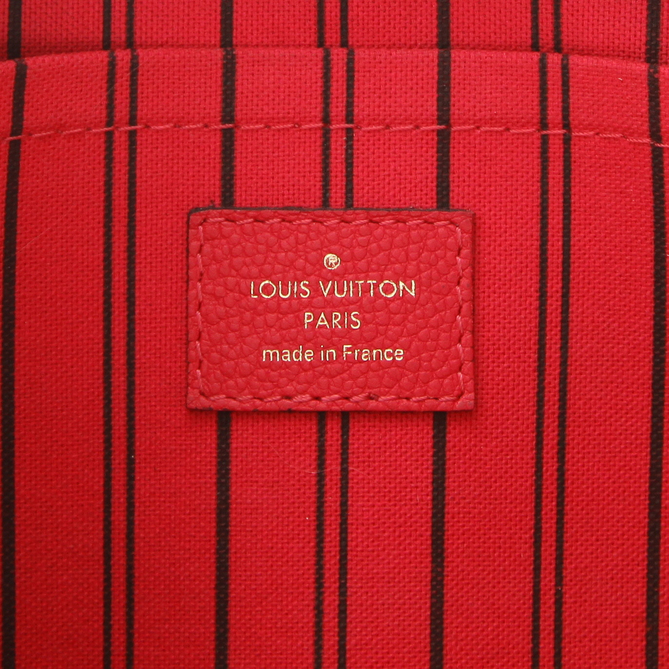 Borsa Louis Vuitton Montaigne in pelle Monogram con stampa rosa - Detail D2