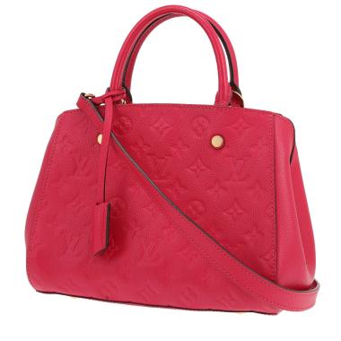 Sac à main Louis Vuitton  Montaigne en cuir monogram empreinte rose
