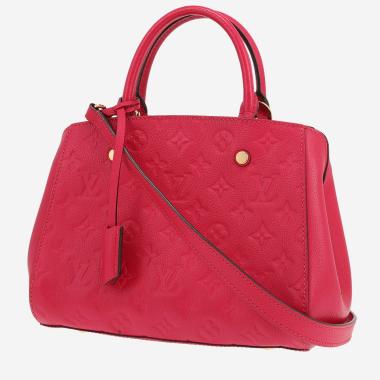 Sac à main Louis Vuitton  Montaigne en cuir monogram empreinte rose