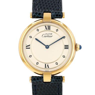 Reloj Cartier Must Vendôme en vermeil Ref.: Cartier - 590003  Hacia 1990