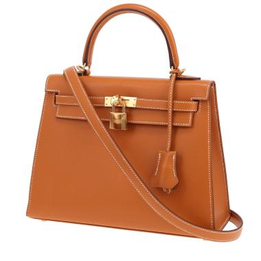 Hermès Kelly handbag, 25 cm, in natural Evercolour calfskin
