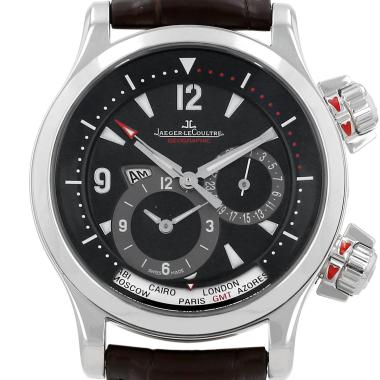Montre Jaeger-LeCoultre Master Compressor Geographic en acier Ref: Jaeger-LeCoultre - 146.8.83/1  Vers 2010