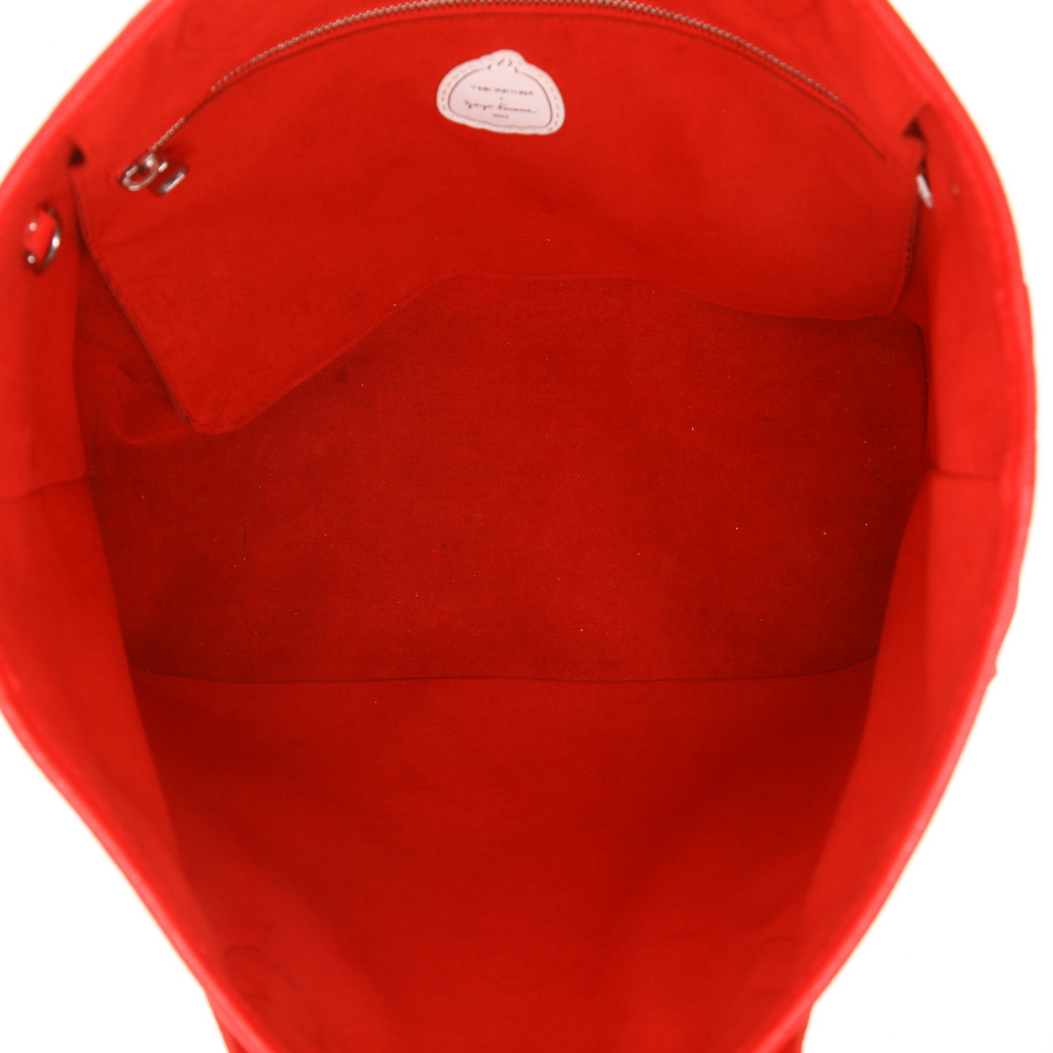 Borsa shopping Louis Vuitton Neverfull Edizioni Limitate, modello medio, in pelle Monogram con stampa rossa e bianca - Detail D3