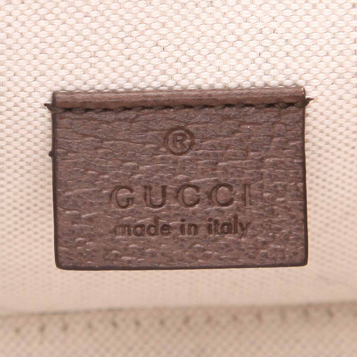 Gucci Web Mini shoulder bag in brown leather and two-tone canvas - Detail D2