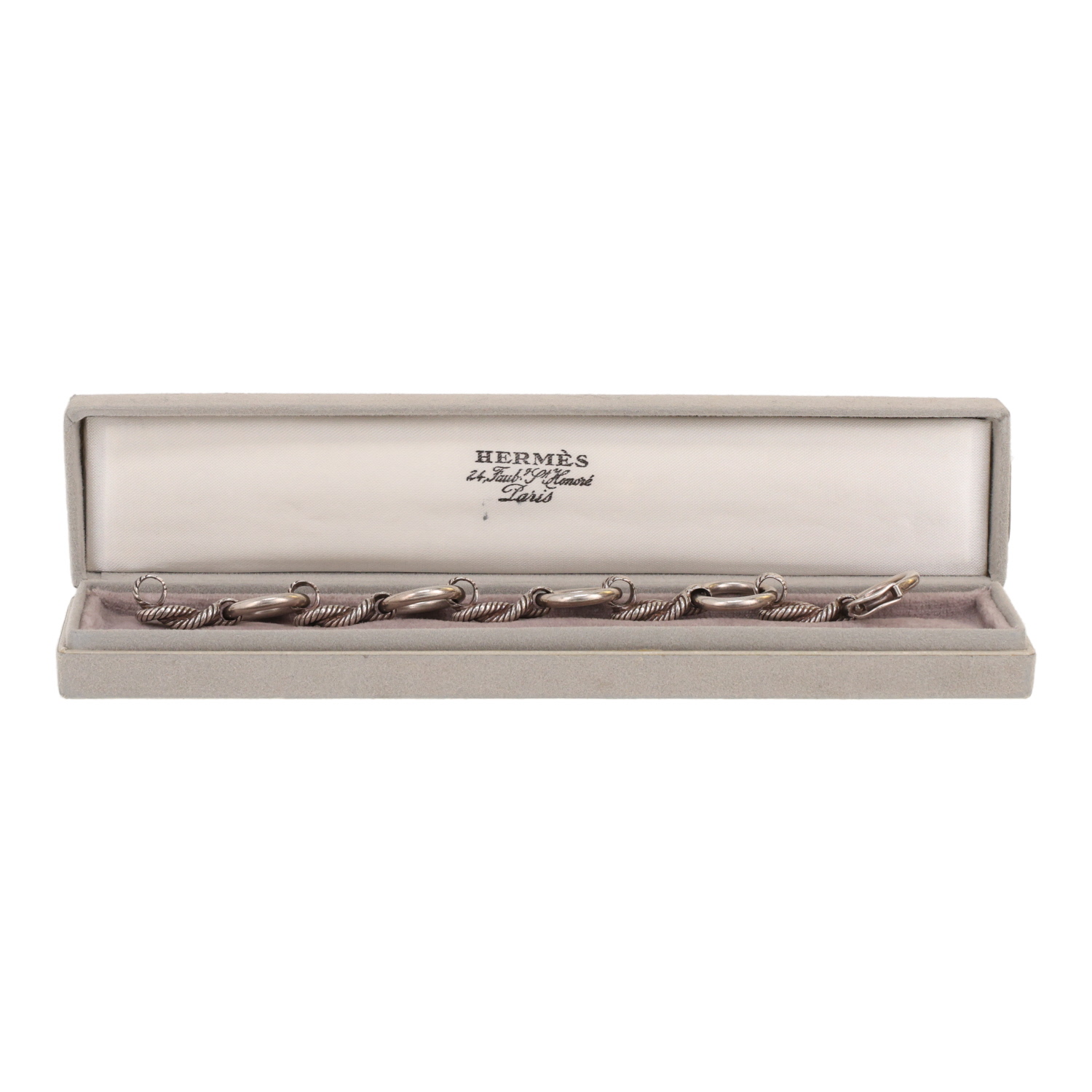 Hermès Audierne silver bracelet