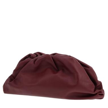 Pochette Bottega Veneta  Pouch en cuir bordeaux