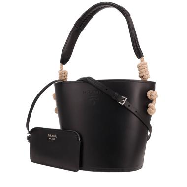 Sac à main Prada   en cuir noir