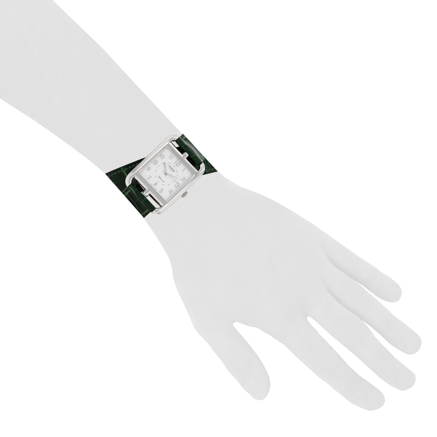 Hermès Cape Cod watch, medium size, in steel, Ref: Hermès - CC1.710c, circa 2010 - Detail D1