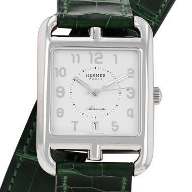 Reloj Hermès Cape Cod, modelo mediano, de acero. Ref.: Hermès - CC1.710c. Alrededor de 2010