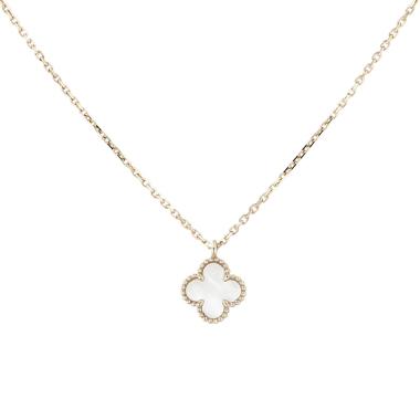 Collana Sweet Alhambra di Van Cleef &amp; Arpels in oro giallo e madreperla
