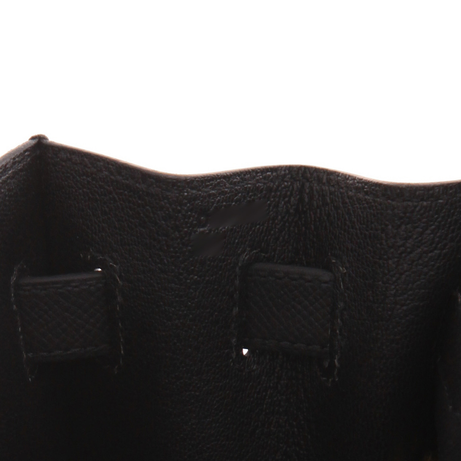 Bolso Hermès Kelly de 32 cm en piel Epsom negra - Detail D4