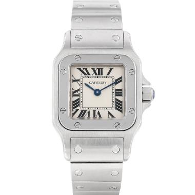 Montre Cartier Santos petit modèle  en acier Ref: Cartier - 1565  Vers 2013