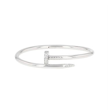 Cartier Juste un clou white gold and diamond bangle