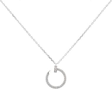 Cartier Juste un clou necklace in white gold and diamonds
