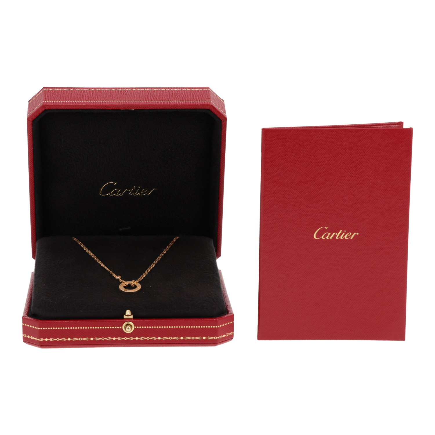 Cartier Love necklace in yellow gold and diamonds - Detail D2