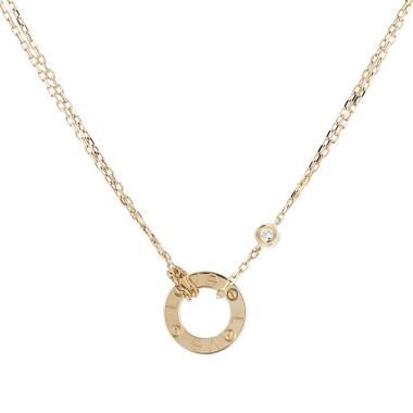 Cartier Love necklace in yellow gold and diamonds