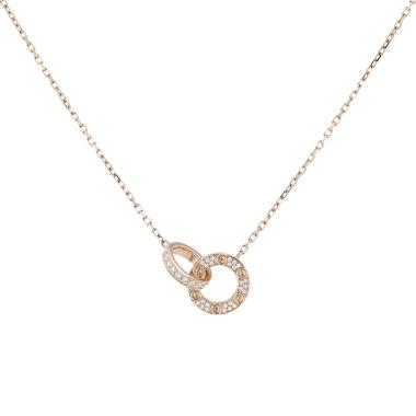 Cartier Love necklace in rose gold and diamonds