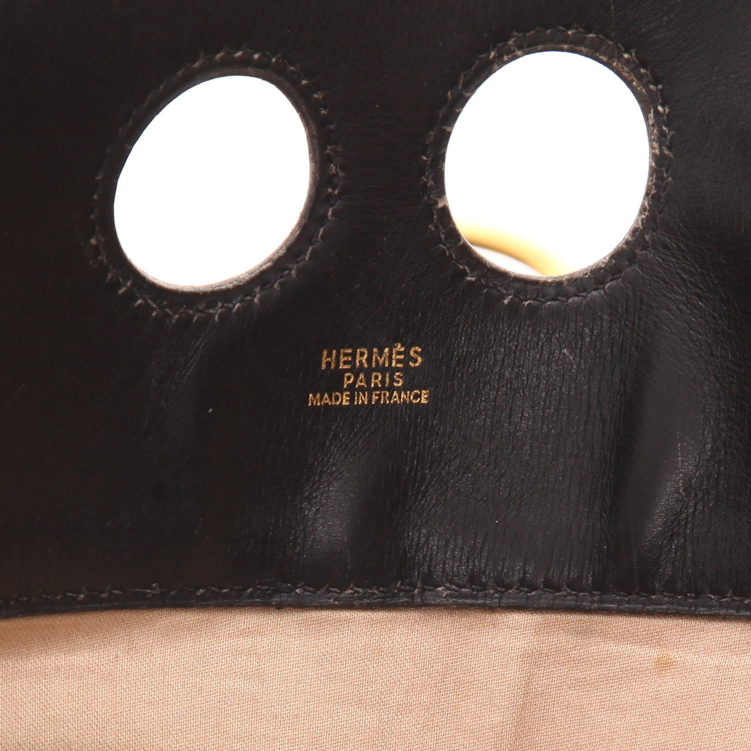Sac à main Hermès  Alix en cuir box noir - Detail D2